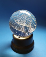 Vintage Controlled Bubble Glass Sphere Crystal Ball Clear