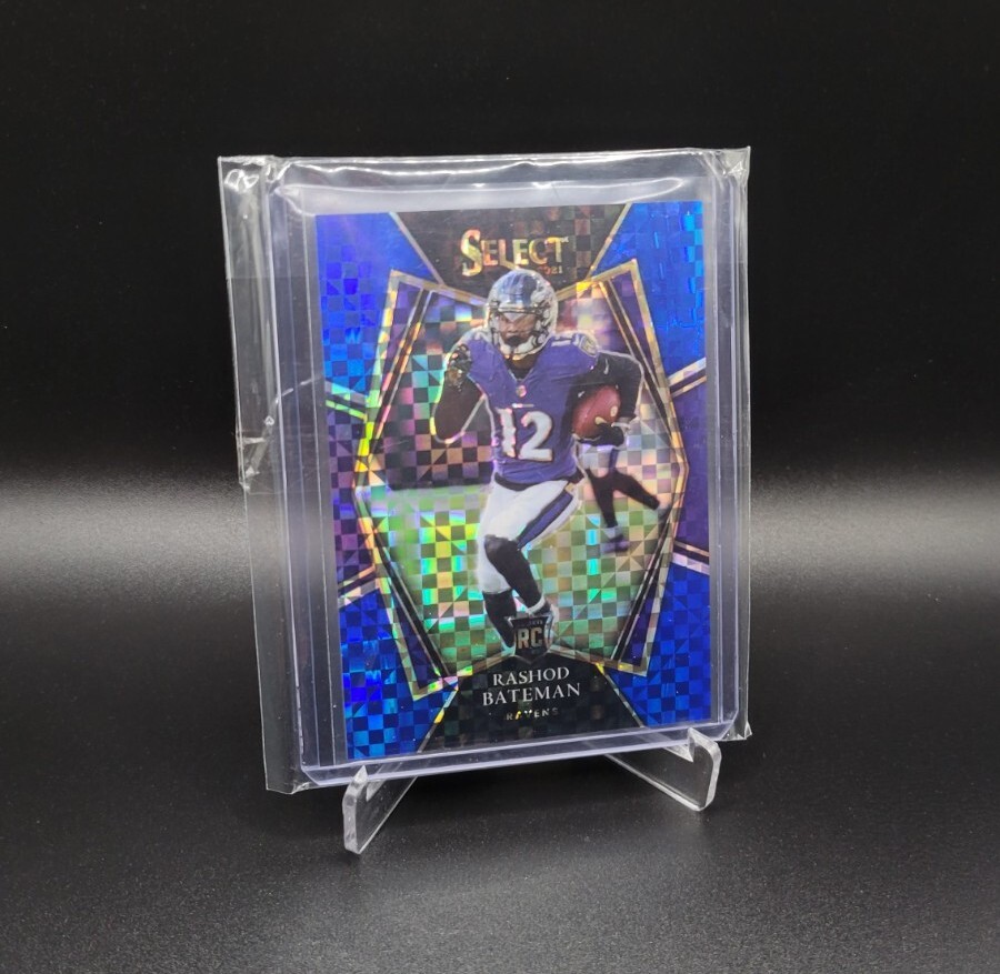 RASHOD BATEMAN 2021 Panini Select Premier Level 113/149 Blue Holo Rookie RAVENS