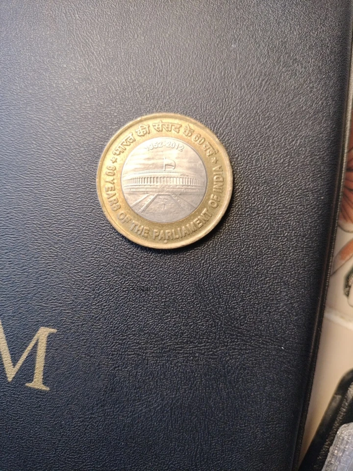 10 Rupee's 1952 - 2012 India Commemorative Parliamentary Coins 60 yrs Aniversary - Image 4 of 4