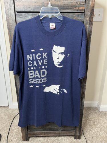 VERY RARE Vintage Nick Cave And The Bad Seeds Band Tupelo Album Shirt Size XL - Picture 1 of 3