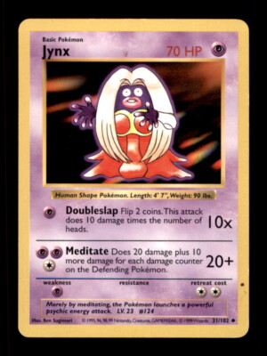 Base Set (Shadowless) #031/102 Jynx | eBay