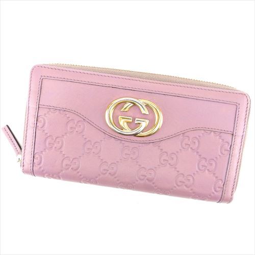 gucci guccissima wallet pink