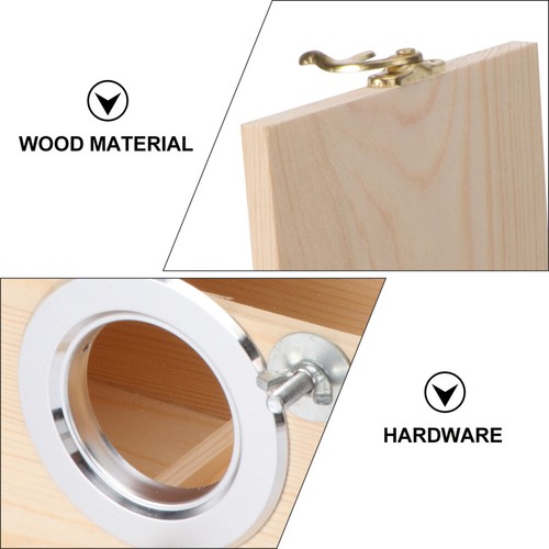 Solid Wood Parrot Breeding Box Bride Wooden Birds Nest soldes for Decoration
