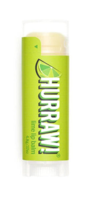 HURRAW!  All Natural Premium Raw Organic Vegan LIME Lip Balm 4.8g/0.17oz NEW