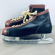 Vintage Canadian Rocket Hockey Ice Skates Pro Styled 440 Leather Size 11 - Nice