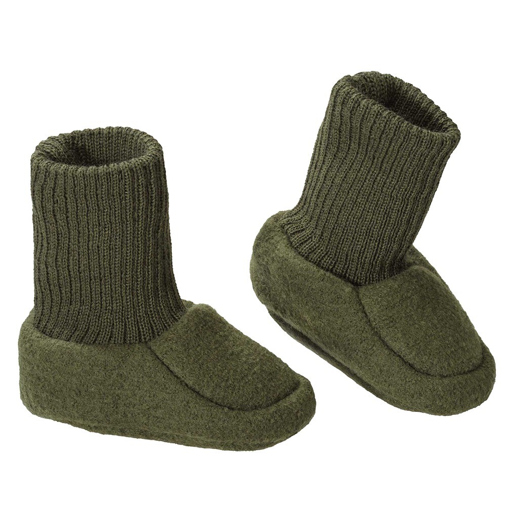 DISANA Baby Booties Shoes, 100%  Boiled Merino Wool, GOTS Ce