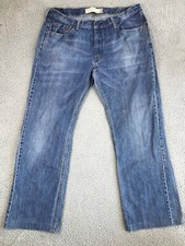 Levi's 559 Men's W 36 L 32 Blue Denim Jeans Straight Leg Medium Wash Mid Rise