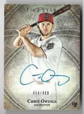 2014 Topps Five Star Autograph /499 Chris Owings Rookie #FSA-CO Diamondbacks RC