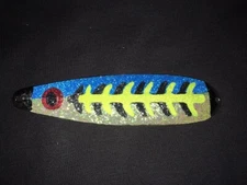 High Percentage Salmon Trolling Spoon With Hyper Vis Tape Not Paint 4 3/4”