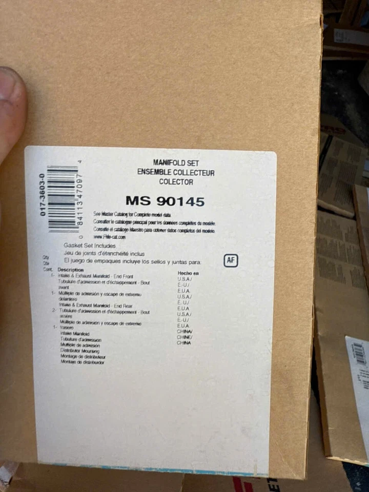 MS 90145 Felpro Intake Manifold Gaskets Set Lower for Truck F150 F250 F350 F-500 - Image 2 of 2