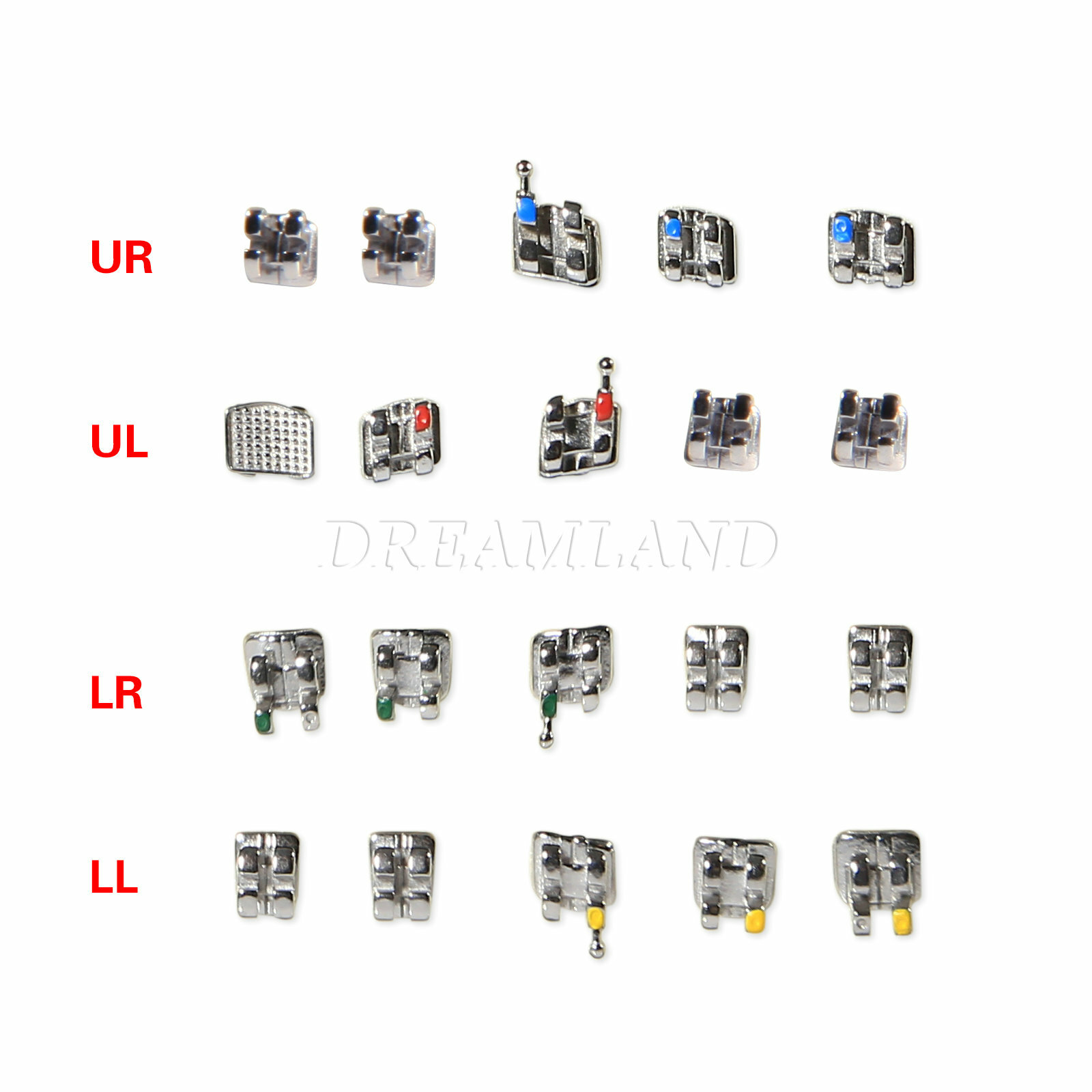 10-100 Kit Dental Orthodontic Brackets Braces Mini Roth Slot.022 3 Hooks #3 Tania okazja, wybuchowe zakupy