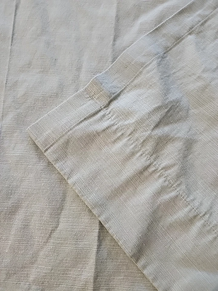 1 Umbral Verde Claro Panel Cortina Opaco Mezcla Algodón Barra Bolsillo 52x83 In  Foto 3 de 4