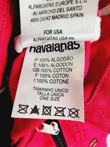 Havaianas Original Strandtasche rot Blumen Canvas - Bild 7 von 10
