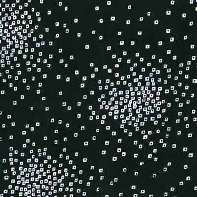 Laurel Burch Basics White Confetti on Black Clothworks Fabric By the FQ - 1/4 YD