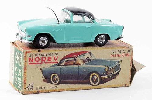 1/43 ème NOREV originale SIMCA PLEIN CIEL bleue / jouet ancien - Picture 2 of 7