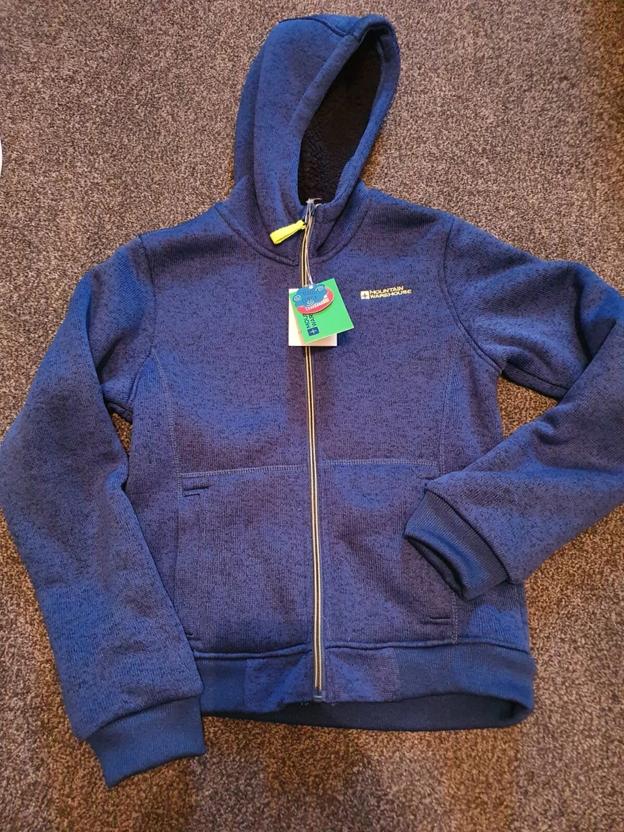 Mountain Warehouse Boys Nevis Fur Lined Hoodie Age 11 12 NEW