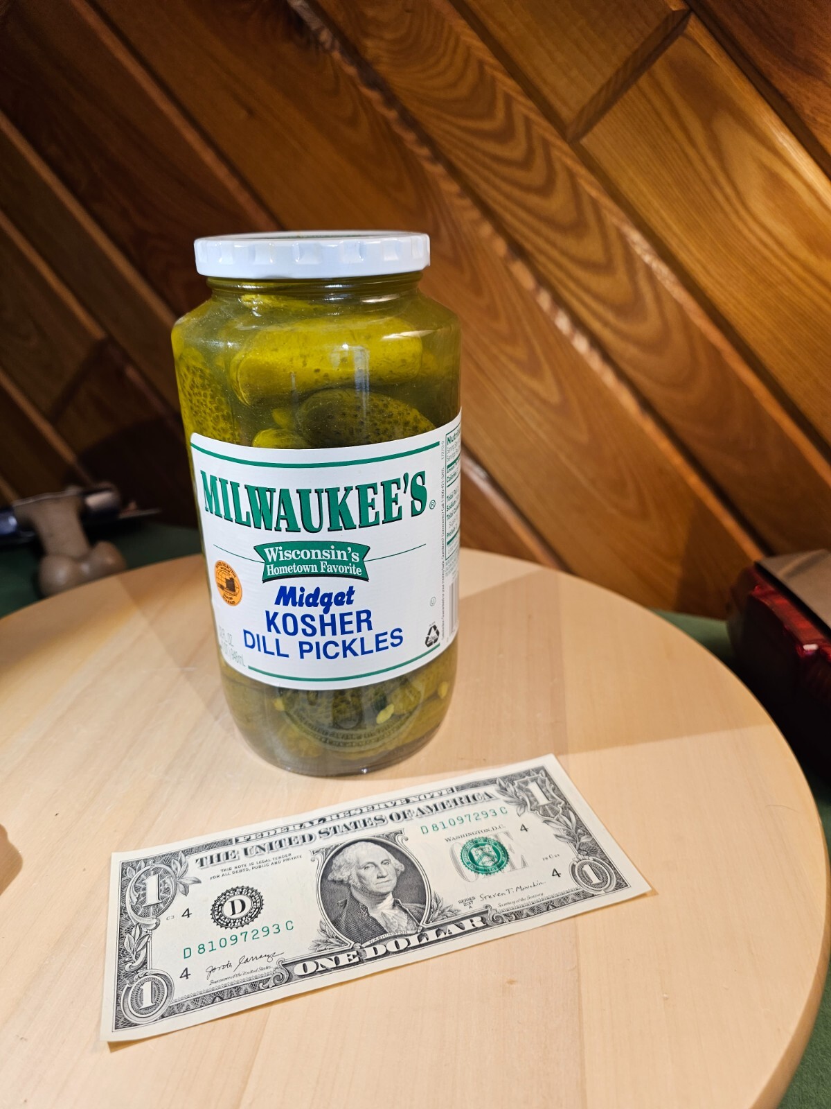 Milwaukee's Best MIDGET Kosher Dill Pickles (DISCONTINUED NAME) NOS 32