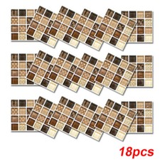 Beaustile Yellow Mosaic 3D Wall Stickers Bathroom Home Decor Backsplash Wallpaper Tile Art Fire Retardant Wallpaper Kitchen (8804219003829)