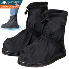 Waterproof Shoe Covers Reusable Zipped Overshoe Rain Snow Boot for Outdoor Travl