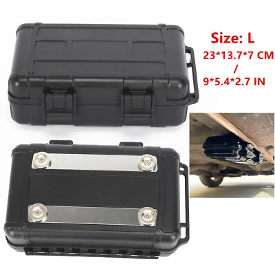 Magnetic Hidden Stash Box Under Car Secret Compartment Security Safe Container L