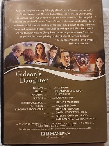 BBC AMERICA R1 Gideon's Daughter Press Review DVD BILL NIGHY MIRANDA RICHARDSON - Picture 5 of 11