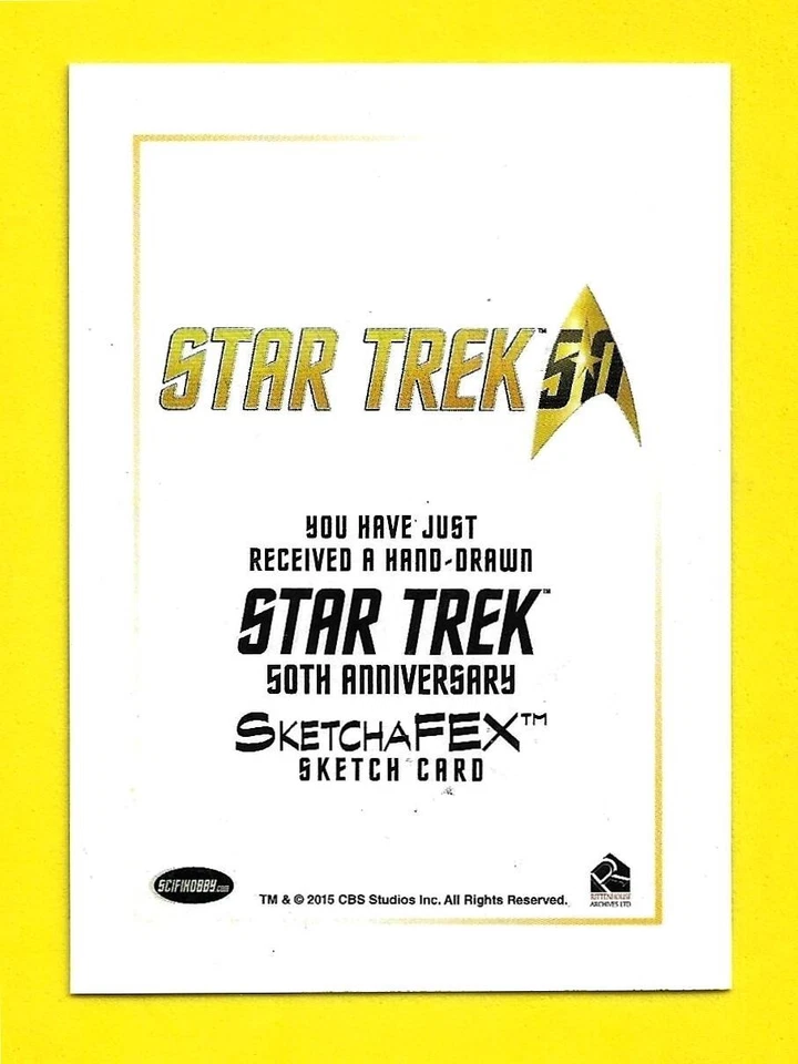 2017 Star Trek 50th Anniversary Enterprise Sketch Jason Potratz and Jack Hai - Image 2 of 3