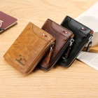Waterproof Mens RFID Blocking Leather Wallet Credit Card ID Holder Zipper Purse