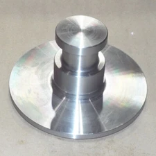 KING PIN - WELD ON FOR 5TH WHEEL TRAILER - 2" COLLAR - 3/8" BOLSTER PLATE