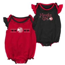 Atlanta Hawks Creeper 2 Pack Homecoming Bodysuit Set