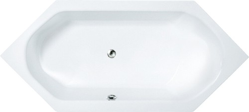 Acryl Sanitäracryl Sechseck Badewanne Wanne Körperform 2000x900x420 links/rechts - Bild 6 von 7