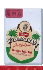 vintage lot roller rink decal Skateland Silver City New Mexico & ticket