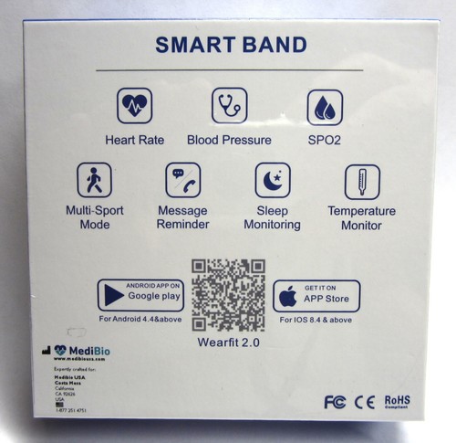 NUEVO RELOJ PULSERA MEDI BIO MEDIBIO Monitor Cardíaco Salud Fitness Rastreador BANDA INTELIGENTE - Imagen 2 de 3
