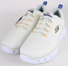 Scarpe Skechers da uomo Elite Flex in memory foam raffreddate ad aria bianco/gesso/blu 16939WMC