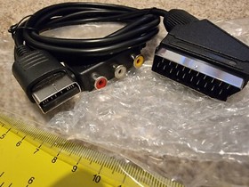 SEGA DREAMCAST SCART TV CABLE LEAD with AV PORTS BRAND NEW! DC Console Adapter