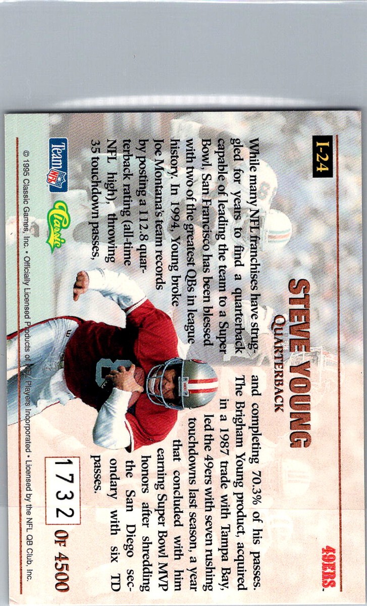 I-24 Steve Young San Francisco 49ers 1995 Pro Line | eBay