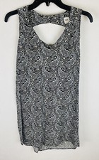 Gap Womens Dress Small Multicolor Paisley Shift Sleeveless V Neck Rayon