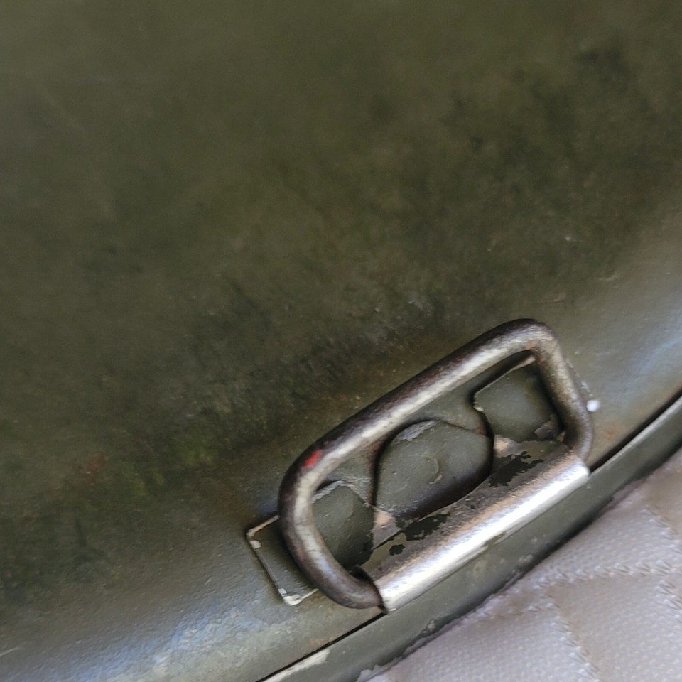 Original WWII US Officer Front Seam Swivel Bale M1 Helmet eBay