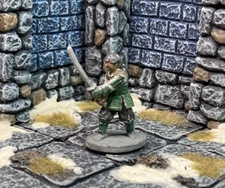 RONIN SAMURAI 25mm Grenadier 1987 metal vintage Ral Partha D&D Pathfinder BQ25