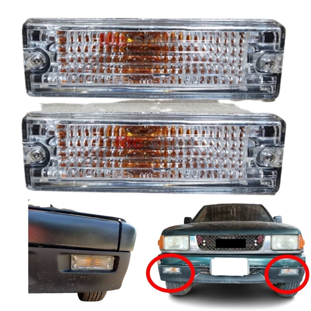 Front Bumper Lamp Signal Light Clear Len For Isuzu Pickup TF