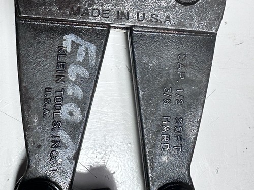 Klein USA 30 Bolt cutters 30" Long Cap. 1/2" Soft 3/8" Hard Metals Good Jaw H386 - Picture 4 of 7