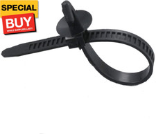 30 Pcs Car Wire Tie Straps Plastic Self-locking Cable Ties Auto Nylon Black Adju