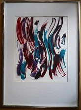 MYSTERY MOD MODERN MODERNISM ABSTRACTION EXPRESSIONISM SIGNED RARE OIL ABSTRACT