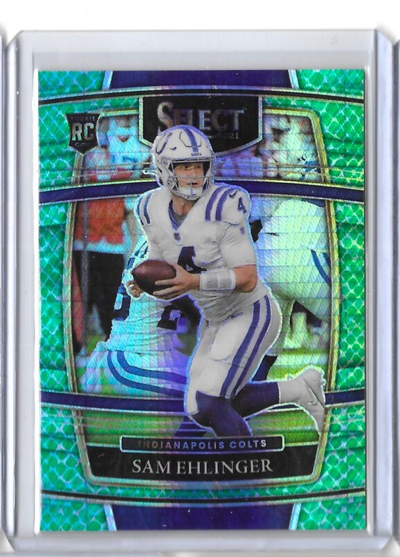 2021 Select Sam Ehlinger Concourse Dragon Scale Prizm SP Rookie RC #d/89 Colts
