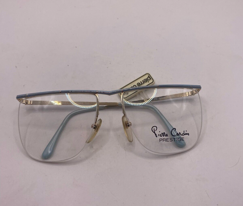 PIERRE CARDIN EYEGLASSES FRAMES ONLY NEW PC-8016-3 BLUE HALF RIM 58-18-135 - Picture 7 of 8