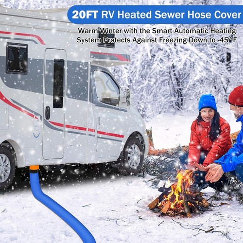 Cubierta de manguera de alcantarillado con calefacción para autocaravana de 20 pies - aislada para un rendimiento extremo en invierno - Imagen 4 de 9