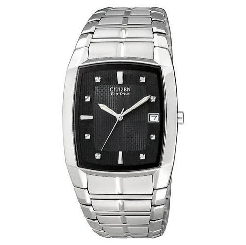 Citizen Eco-Drive Stainless Steel Silver Case Wristwatches
