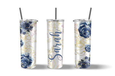Personalized Tumbler Heat Pressed Mother's Day Gift