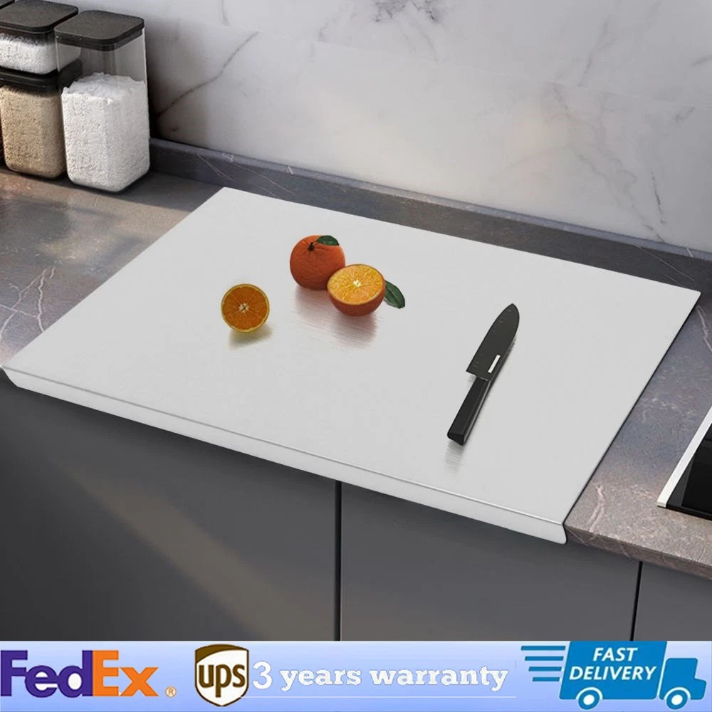 24X20in Stainless Steel Chopping Cutting Board Counter w/ Front Overhang NEW
Opens in a new window o