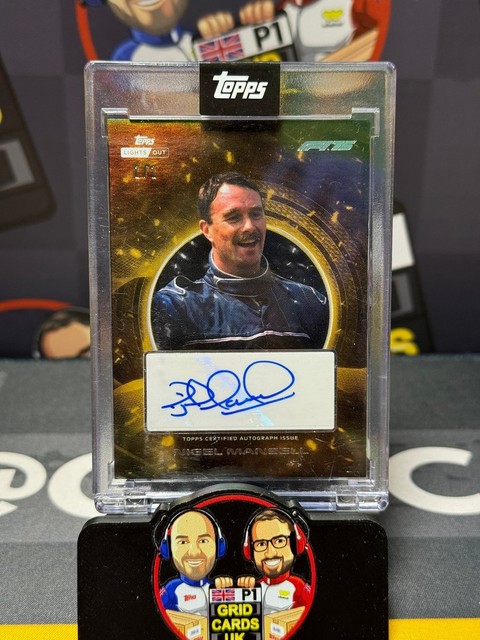 Nigel Mansel Auto 1/1 Gold Halo - Topps F1 Lights Out 2025