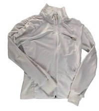 Spyder Jacket Womens Medium White Full Zip Thumb Hole Running M Medium